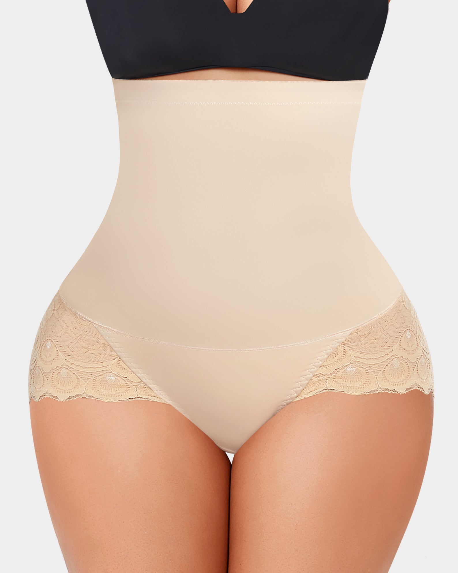 High-Waisted Sheer Lace Shaper Panty in 2023