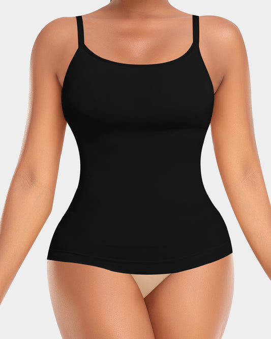 Body-shaping jersey cami