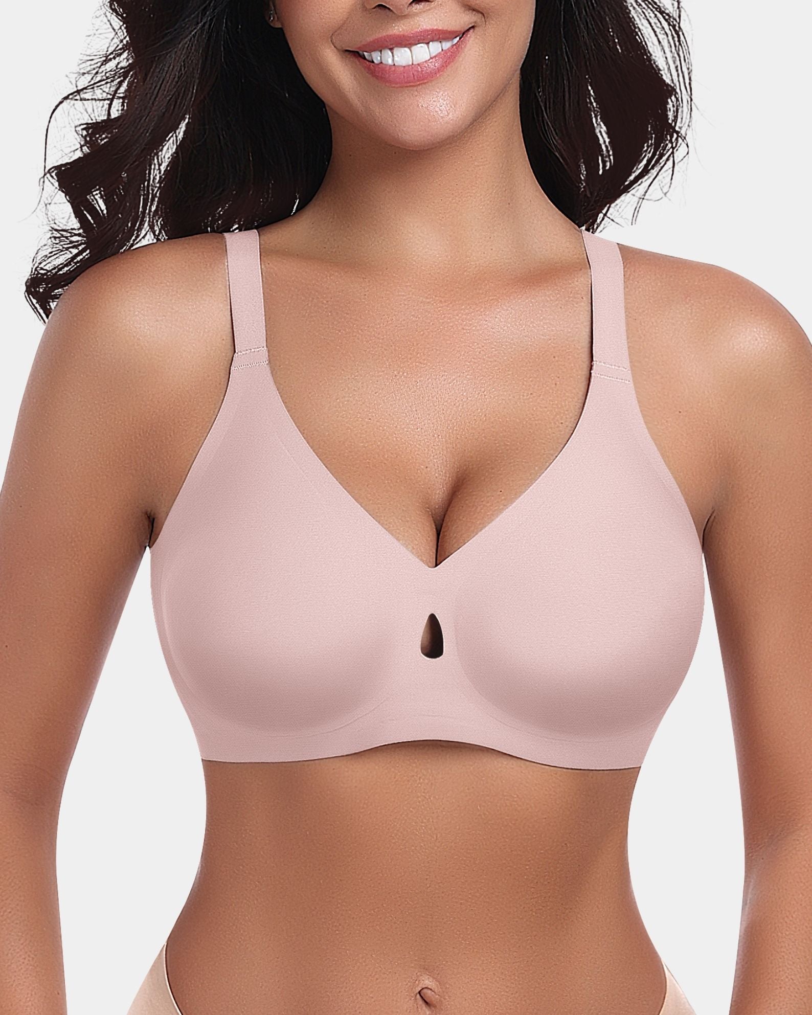 Waterdrop Cutout Jelly Wireless Bra