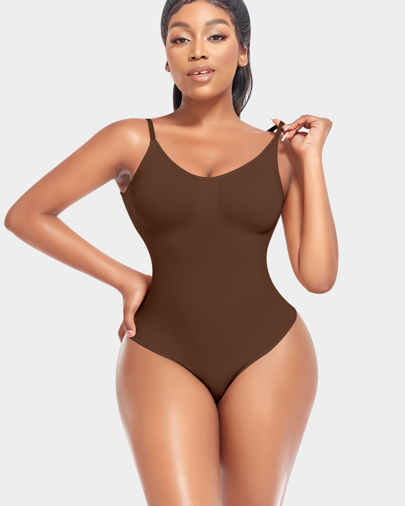 Slimers Shapewear strapless bodysuit voor dames met blote rug - Body Shaper met lage rug, Beige, M Slimers Shapewear strapless bodysuit voor dames met blote rug - Body Shaper met lage rug, Beige, M