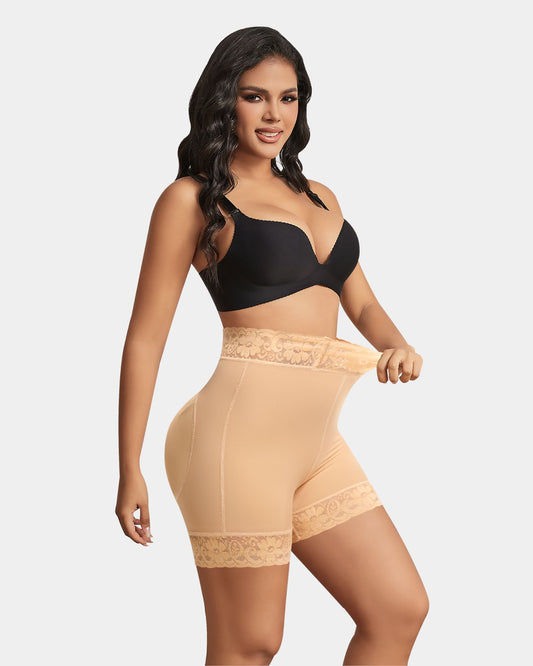 Padded Lace Boyshorts for Butt Lifting