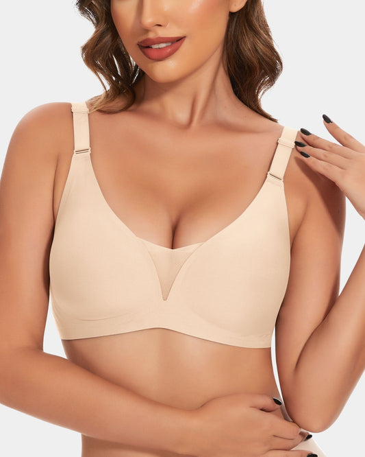 Deep V Mesh Butter-Soft Wireless Bra