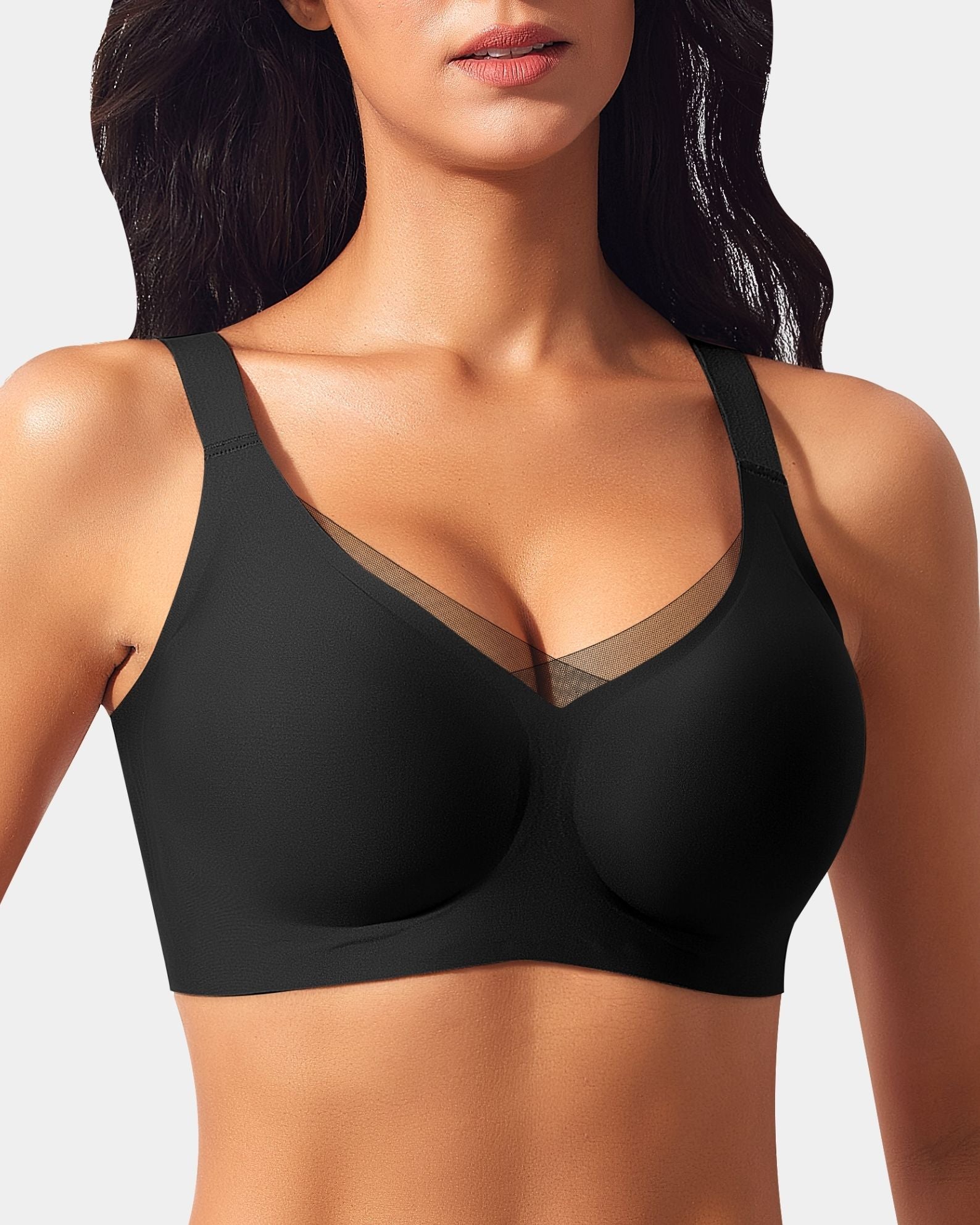 V-Net Mesh Front Wireless Bra