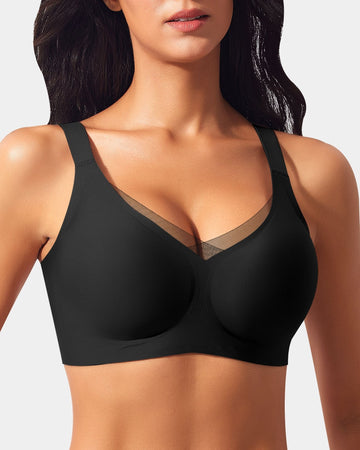 V-Net Mesh Front Wireless Bra