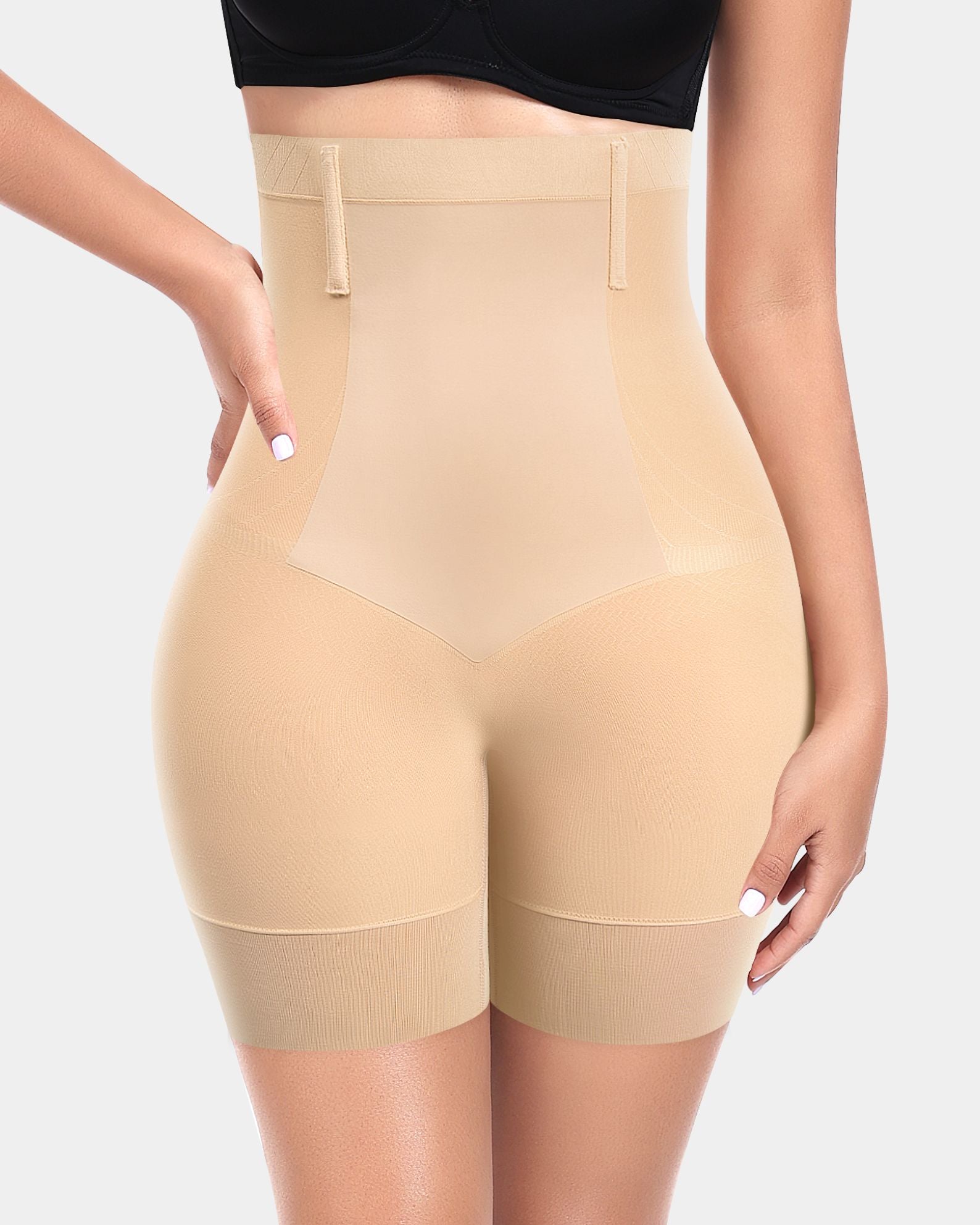 Steel Bones Shaping Seamless High-Waisted Capri Shorts