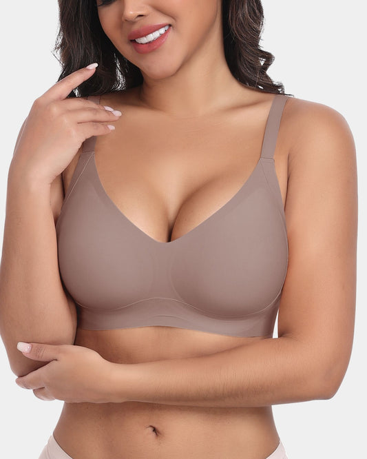 W-Shaped Jelly Strips Wireless Bra