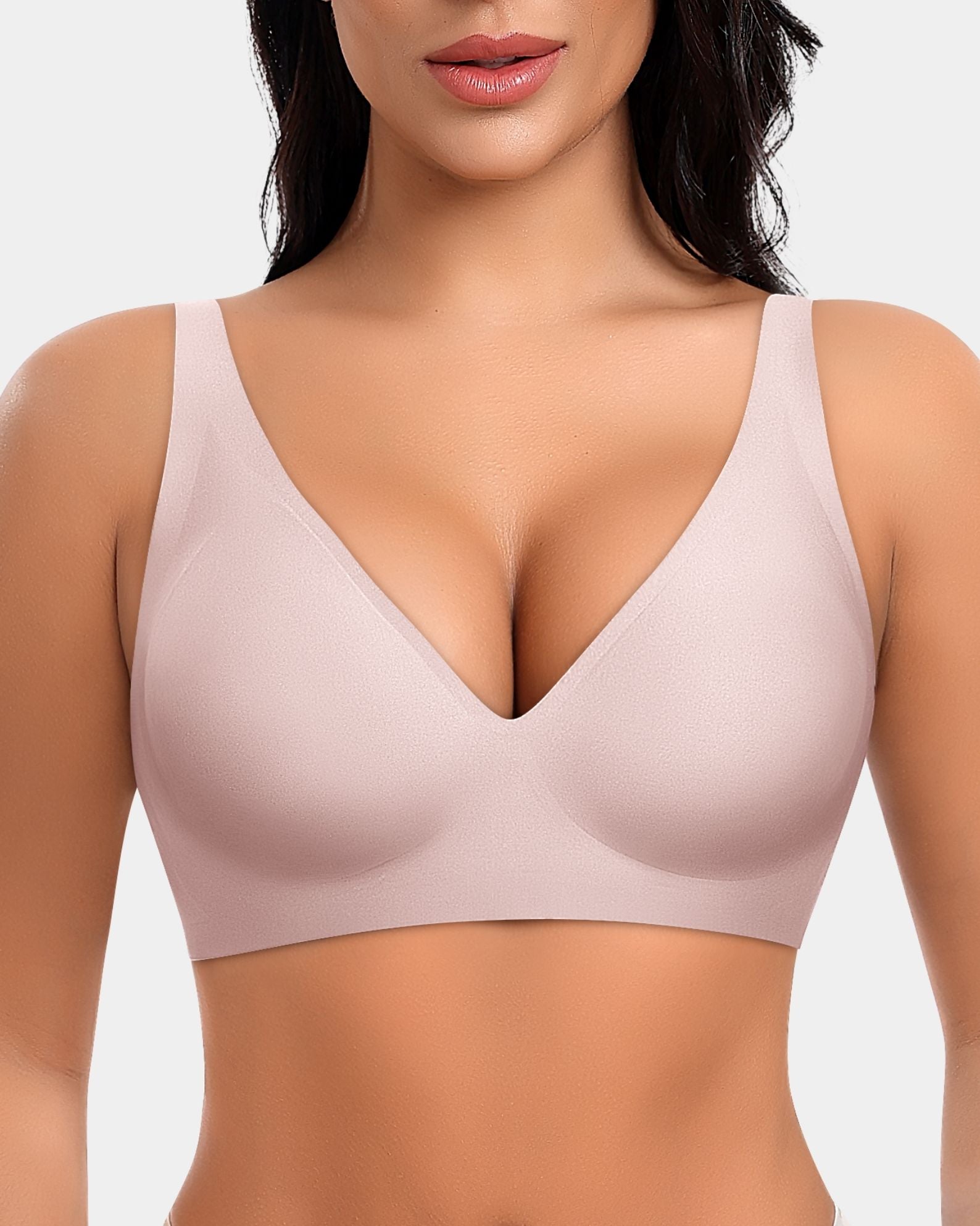 Jelly Deep V Wireless Push Up Bras