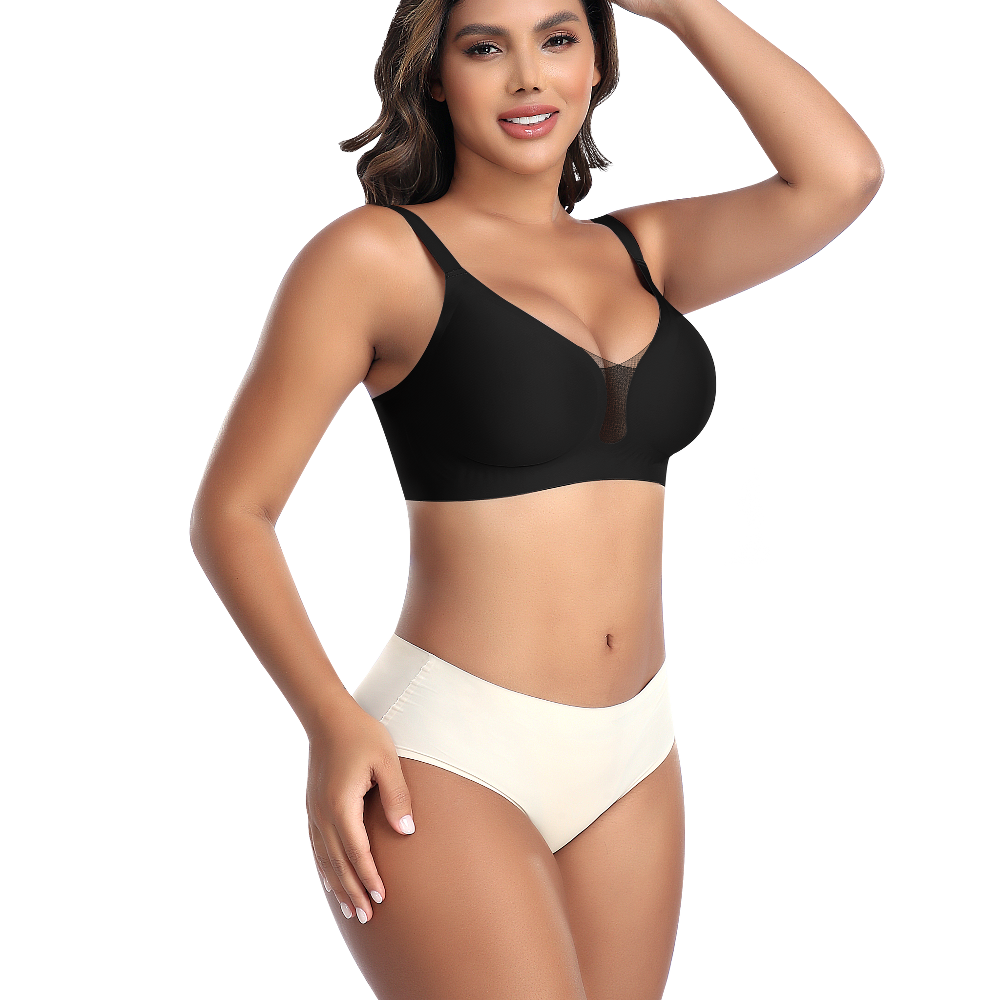 Waterdrop Mesh Front Bra