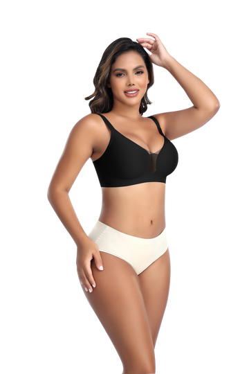 Waterdrop Mesh Front Bra