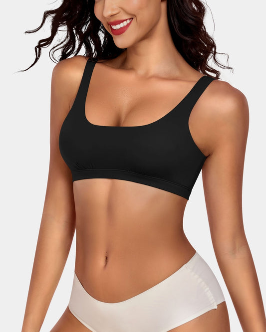 U-Neck Sleeveless Vest Bralette