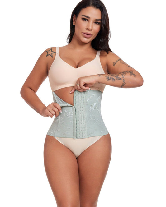 Werena Womens Waist Shapewear Lace Floral Waist Cincher