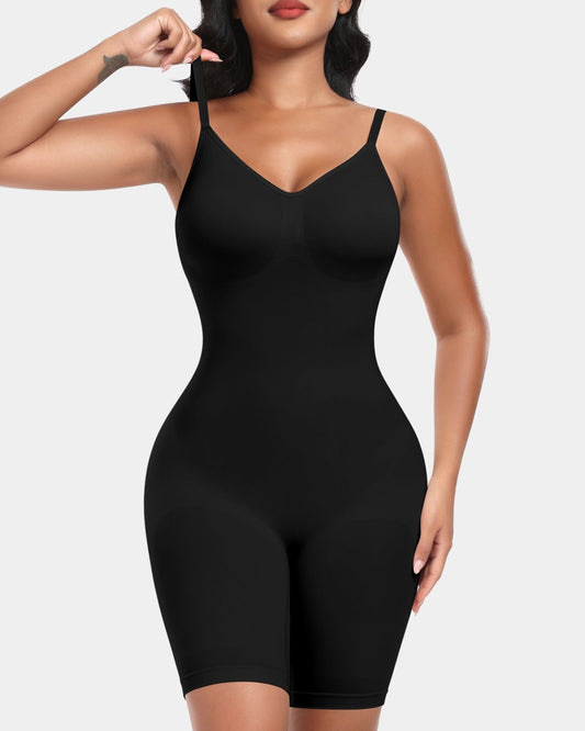 Seamless Contour Bodysuit with Shorts