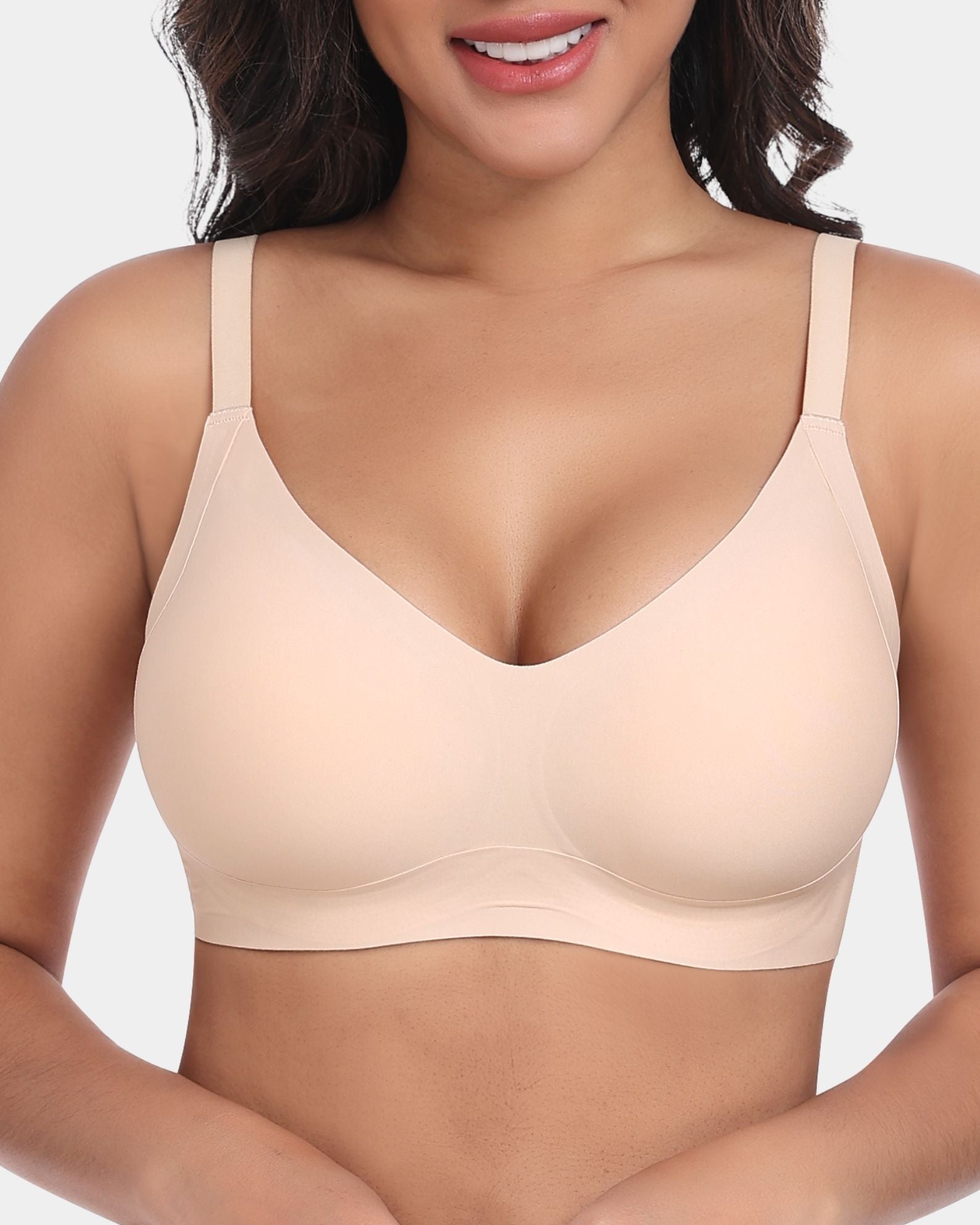 W-Shaped Jelly Strips Wireless Bra