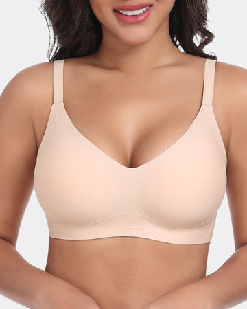 W-Shaped Jelly Strips Wireless Bra
